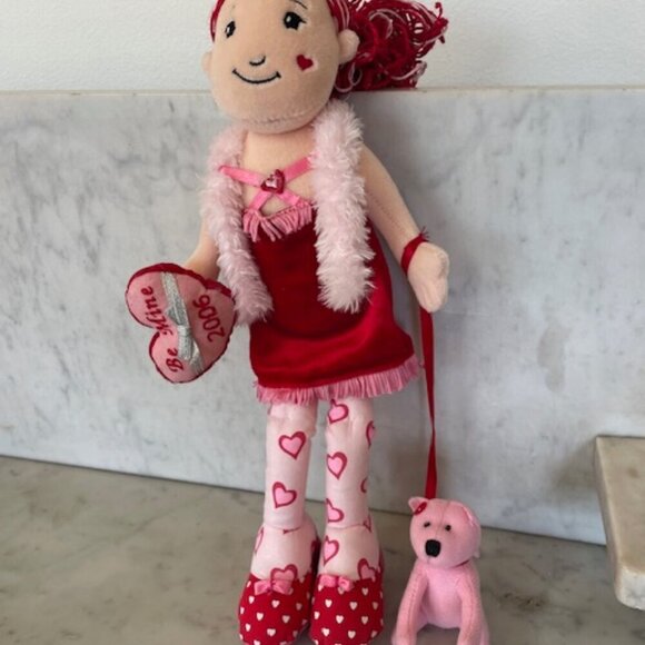 GROOVY GIRLS VIVICA 2006 Be Mine Soft Plush Limited Edition Doll & Poodle Dog - Picture 2 of 14
